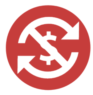 A red icon indicating than an auction is a no-exchange auction.