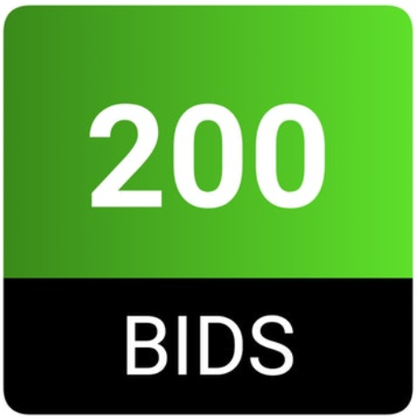 200 free online auction bids are rewarded for participating in the weekly  YouTube challenge.