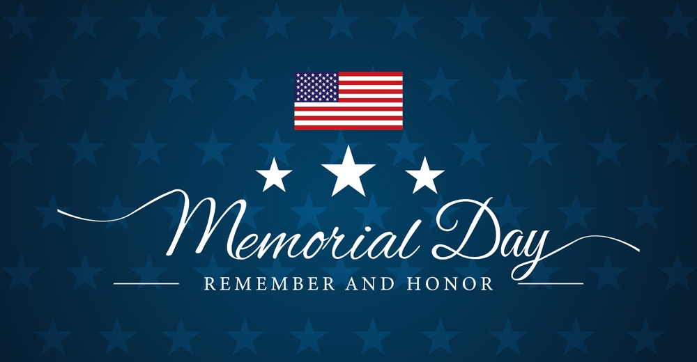 A banner states that emorial Day is a time to remember and honor.