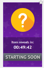 A DealDash Mystery Auction that begins in 49 minutes. The item is not revealed until just before it begins.